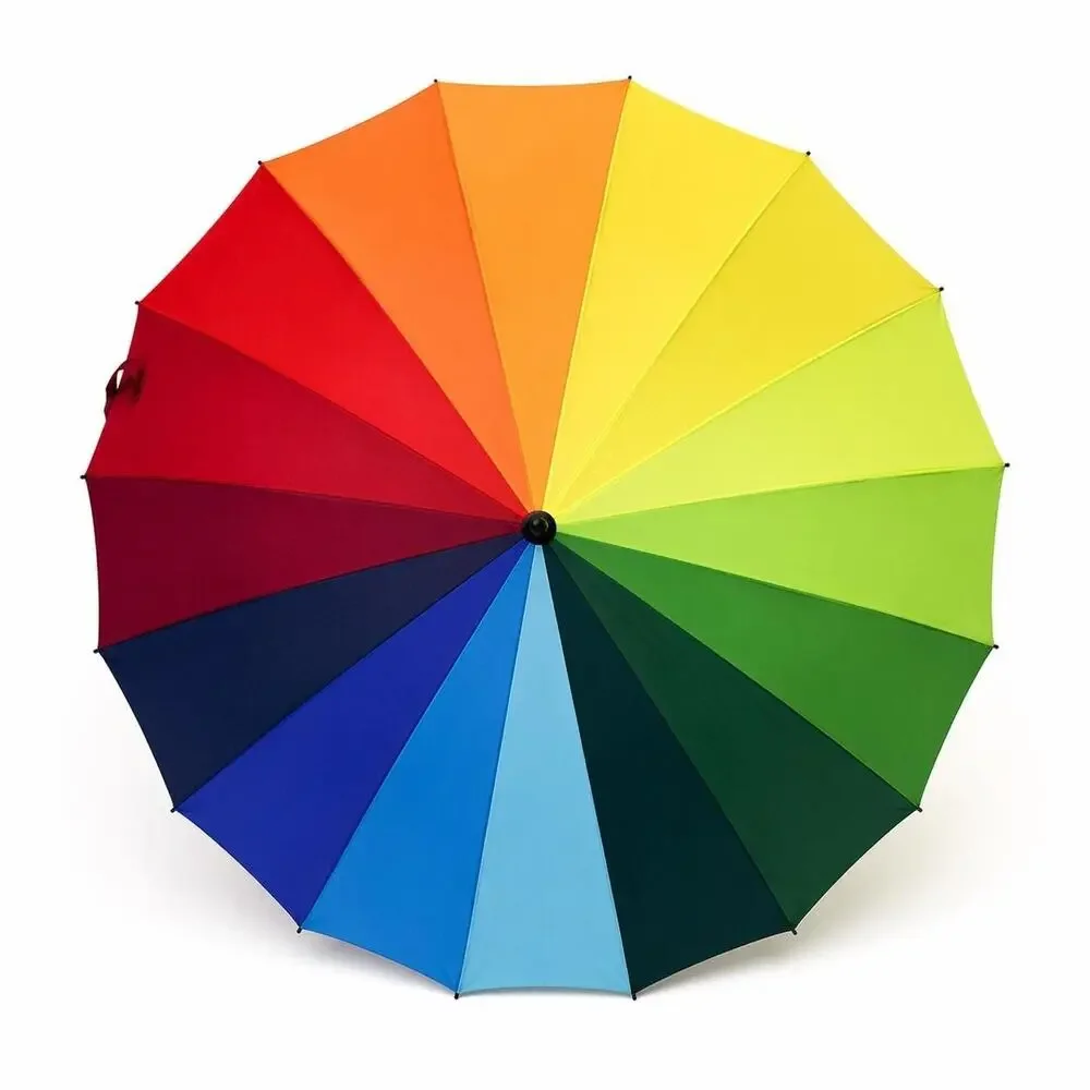 Rainbow Umbrella | Large, Colorful, Pride, Full-Spectrum Coverage